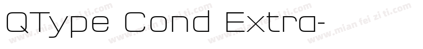 QType Cond Extra字体转换